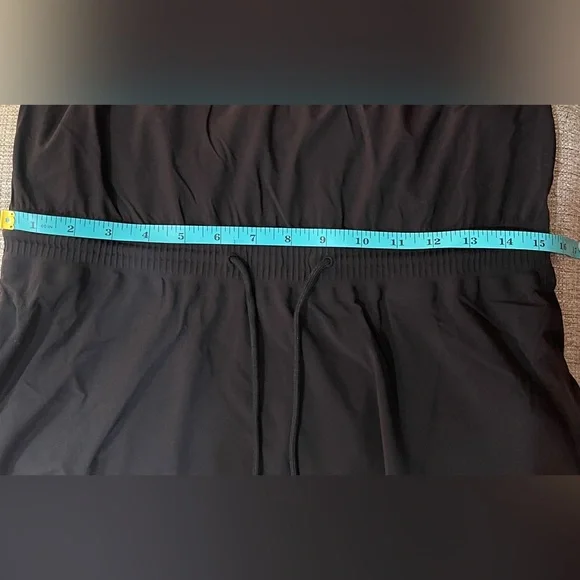 ATHLETA Savannah Ruffle Strap Drawstring Waist
Mini Dress Pockets Black XS NWT - Picture 7 of 7